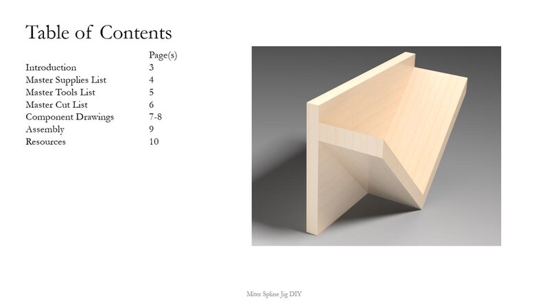 DIY Miter Spline Jig Plans – Step-by-step Woodworking Guide for Cutting ...
