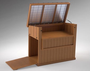 Gartenschuppen Mit Mäher Aufbewahrung DIY Pläne | Schuppen Digitale Pläne PDF | Einfach zu bauender, platzsparender Geräteschuppen