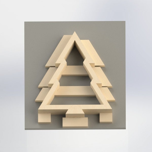 DIY Wooden Christmas Tree Jig Plans, Christmas Decor, Holiday Art Woodworking, Digital Plans PDF