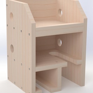2-Slot Cut Out Drill and Cordless Tool Storage Organizer Woodworking Plans - DIY Garage Workshop Shelf Blueprint – Digital PDF