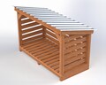 1 Cord Firewood Storage Rack DIY Plans – Easy-to-Build Outdoor Wood Storage |Firewood Rack Digital Plans PDF