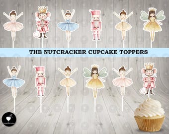 The Nutcracker Cupcake Toppers: Birthday Party Decorations