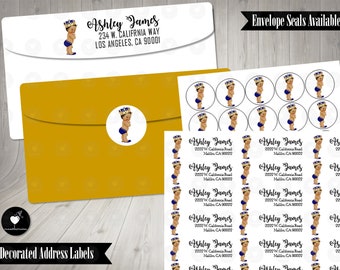 Baby Prince Return Address Labels, Mailing Address Labels, Baby Shower Address Labels