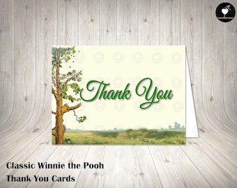 Classic Winnie the Pooh Thank You Cards