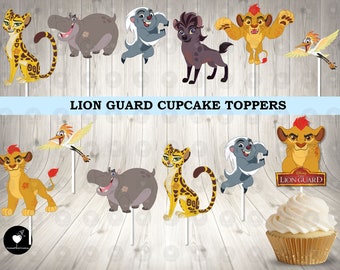 Lion Guard Cupcake Toppers: Birthday Party Decorations