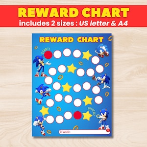 Sonic the Hedgehog Belohnungstafel, Klebetafel für Kinder, Kinderapplikation, Kinderzeichnung, Kindermotiv, belohnungstafel, Sonic the HedgehogWiesetafel