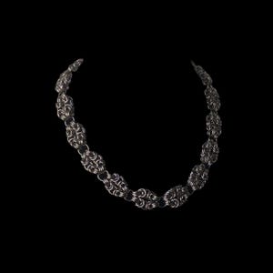 Double Byzantine Chainmail Chain Choker Necklace