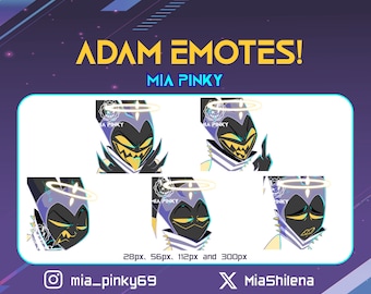 Emotes Adam from Hazbin Hotel for Twitch, YouTube and Discord