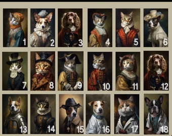 Custom Princess Pet Portrait, Renaissance Dog Painting, Pet Lovers Gift, Royal Portrait, Pet Portrait gift, Animal painting
