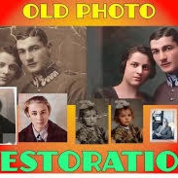 Vintage Photo Retouching, Image Restore, Photo Editing, Improve Picture Repair, Colorize photo