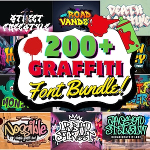 グラフィティ フォント、グラフィティ フォント SVG、グラフィティ SVG、ストリート フォント、フォント バンドル SVG、TTF、グラフィティ、フォント バンドル、グラフィティ ウォール アート、フォント SVG