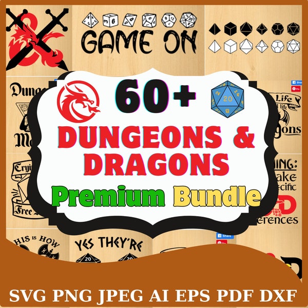 Dnd Svg, Dungeons and Dragons Svg,  Dungeons and Dragons Png, Dungeons and Dragons, Dnd Png, Dnd Svg File, Dnd Svg Bundle, Cricut Dragon