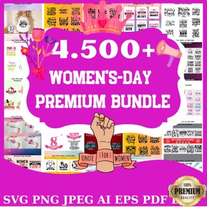 Festa della donna, Festa della donna PNG, Pacchetto Festa della donna, Modello Festa della donna SVG, Festa della donna SVG, File Festa della donna SVG per Cricut, Diritti delle donne SVG
