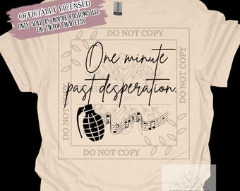 OFFICIALLY LICENSED Bittersweet One minute past desperation Tshirt
