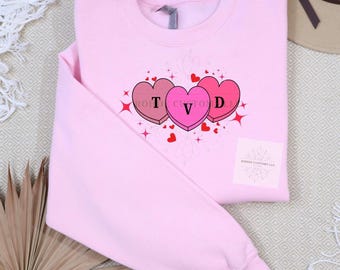 Vampire Diaries TVD Valentines sweatshirt