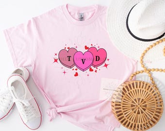 Vampire Diaries TVD Valentines Tshirt