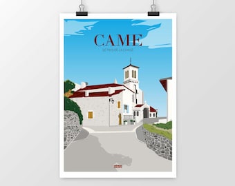 Illustration Came - 64 - Village Pays-Basque/ Béarn - Pays Xarnegu