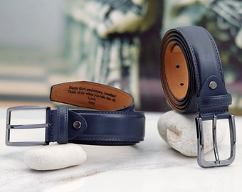 CBelt -6376 -Two Tone Belt- Navy-Grey