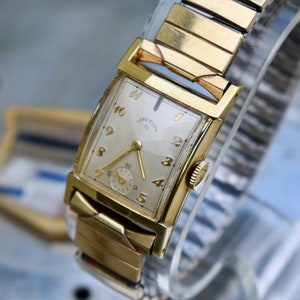 Elgin tank watch discount
