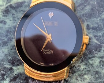 【非売品】アメリカンエキスプレス　天然大理石万華鏡 Manhattan 'diamond' Quartz Museum Watch. Fancy Lugs, Great