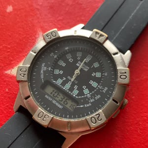 1980s Armitron Digital/analog Diving Watch Hybrid Quartz Diver