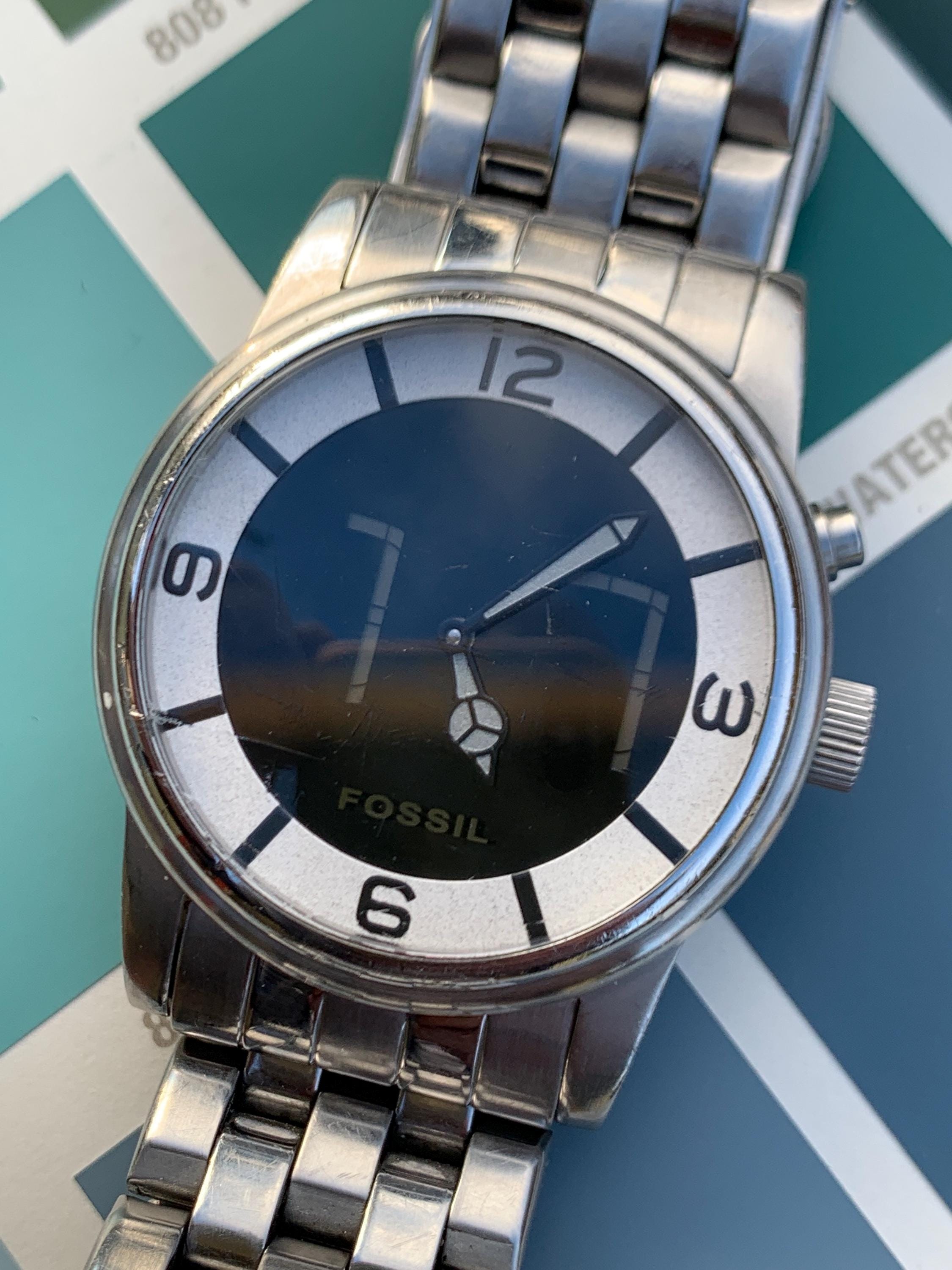 時計 FOSSIL watch Pepsiman U.S.A archive y2k SALE✨✨ 02s vintage very very rare fossil×pepsiman Are you