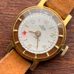Ladies 17 Jewels Leather Watch - Etsy display picture 3