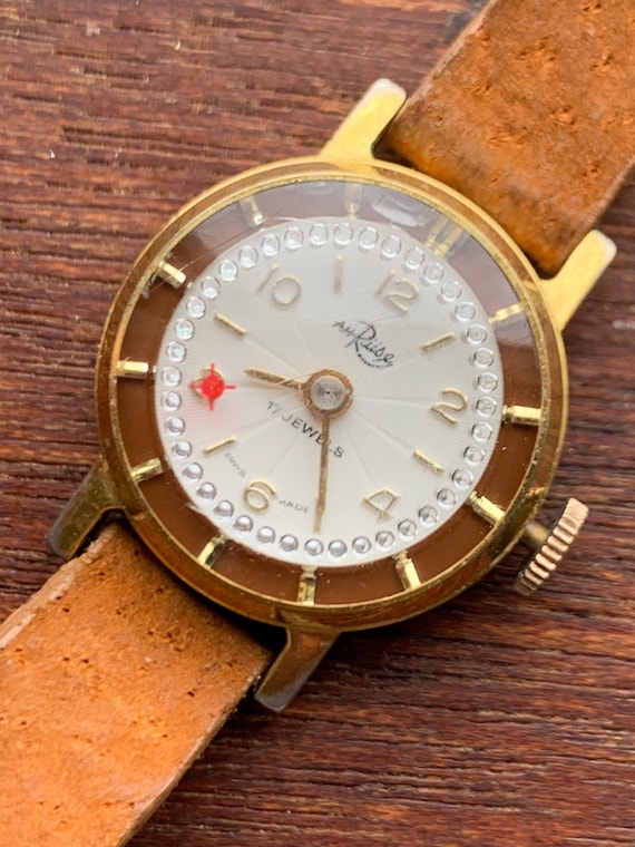 Vintage AH Ruse Ladies Novelty Cocktail Watch - 17 Jewels  display picture 3