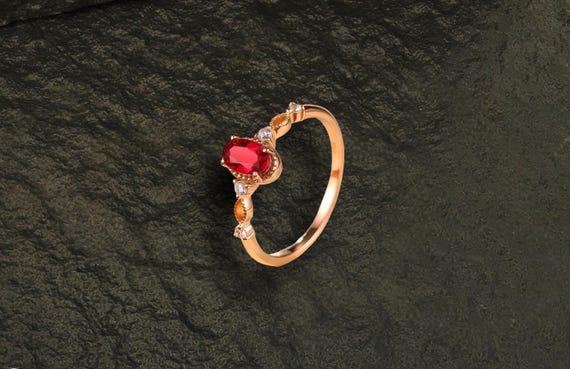 Vintage style versatile ruby ring - image 3