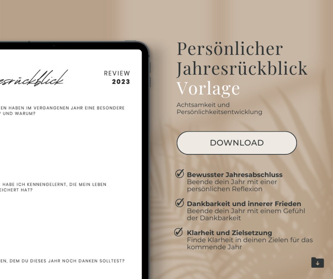 Personal Annual Review 2023 Template to End the Year With a Deep