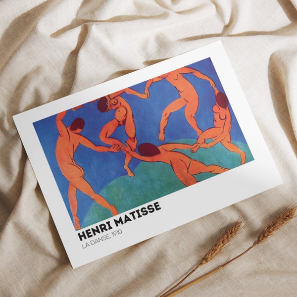 HERNI MATISSE - La Danse | Wall Art | Expressionist Print | Home Decoration Poster | High Quality Artwork | Digital Download | exhibition