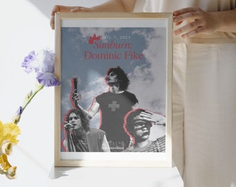 DOMINIC FIKE SUBURN album poster Posters voor slaapkamer Dominick fike print poster kunst poster kunst aan de muur coole print coole poster