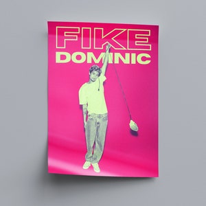 DOMINIC FIKE Pink Version Roze poster Posters voor slaapkamer Dominic fike poster kunst poster kunst muur coole print coole