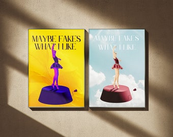 Maybe Fake's What I Like ~ Dual Set ~ Digital Downloads Printable Wall Art