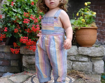 Organic Children’s Rainbow Dungarees