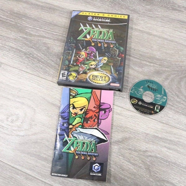 The Legend of Zelda: Four Swords Adventures (GameCube, 2004) Complete / CIB