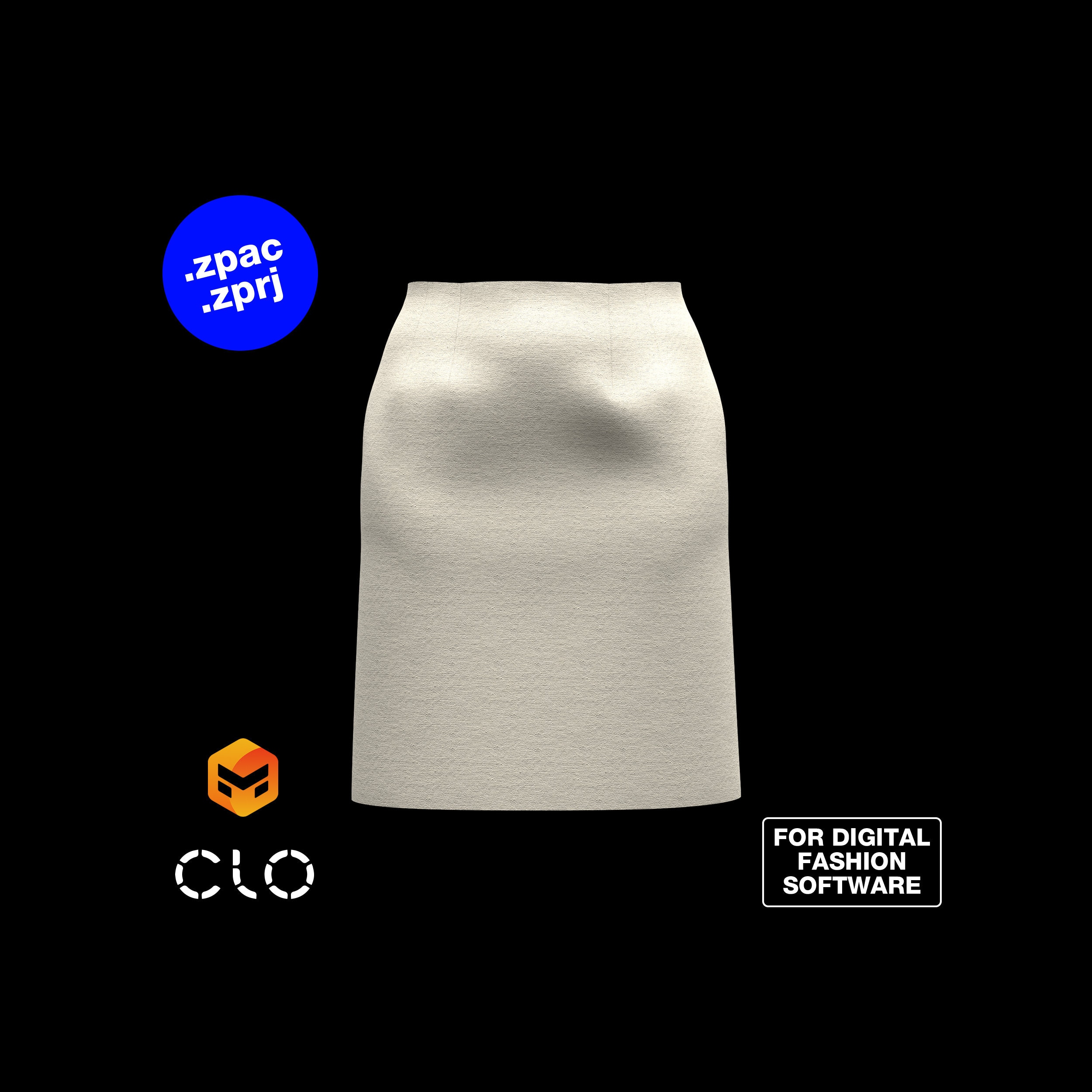 business skirt 3d
