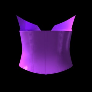 Womens Pointed Cupped Bustier Corset with Gathered Skirt 3D Garment for CLO3D Marvelous Designer ZPAC ZPRJ File Virtual Fashion 2D Pattern
