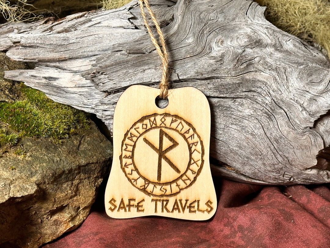 Yule Ornament Safe Travels Rune. Tarot Card, Tarot, Pagan, Celtic