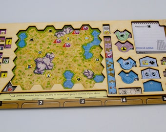 Ark Nova - Player Gameboard - Dashboard - Laser cut - Player board