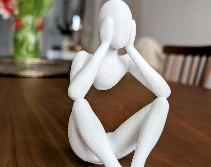 Celestial Resonance: Embrace of the Unseen - Sculpture in Mid-Air