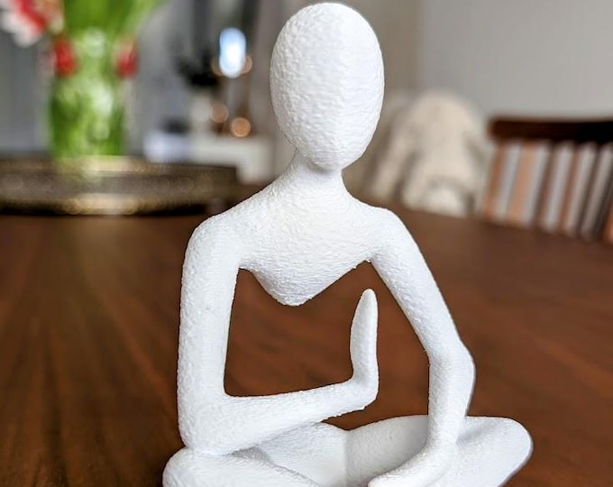 Celestial Resonance: Meditation - Sculpture in Mid-Air