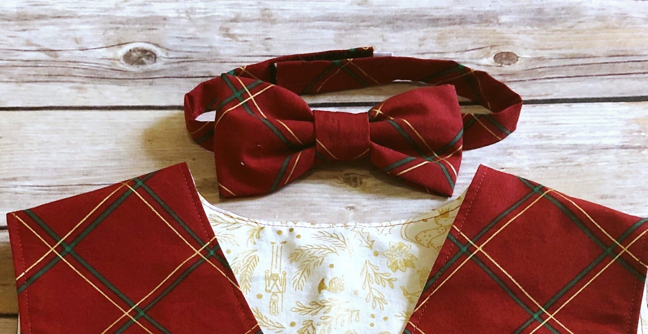 Nutcracker Vest and Bow Tie Set Etsy