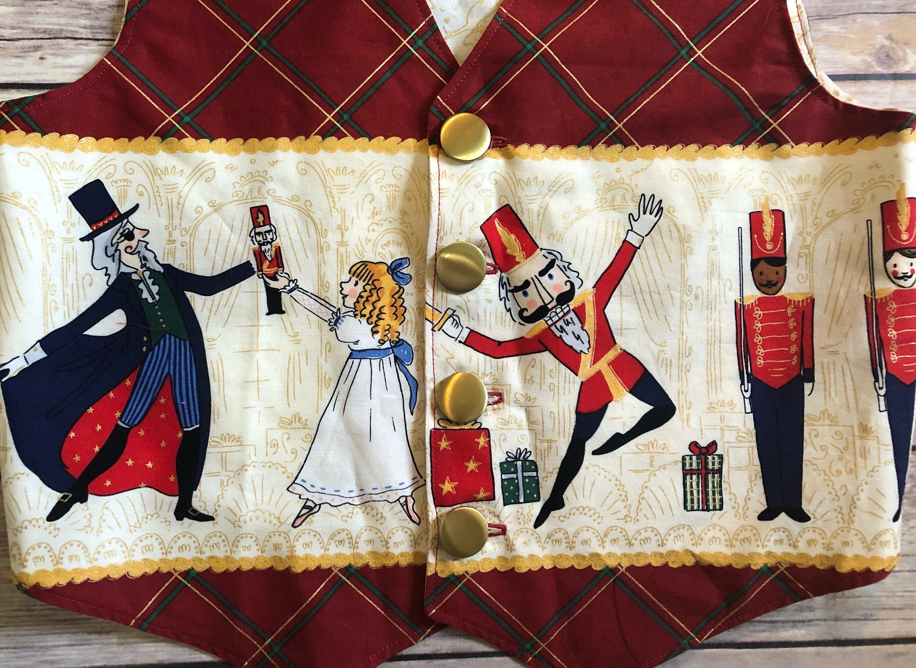 Nutcracker Vest and Bow Tie Set Etsy
