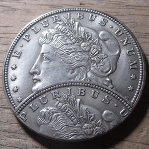 Hobo Nickel Coin: Double Strike Morgan Dollar Style, 2-Face & 2-Eagle Replica