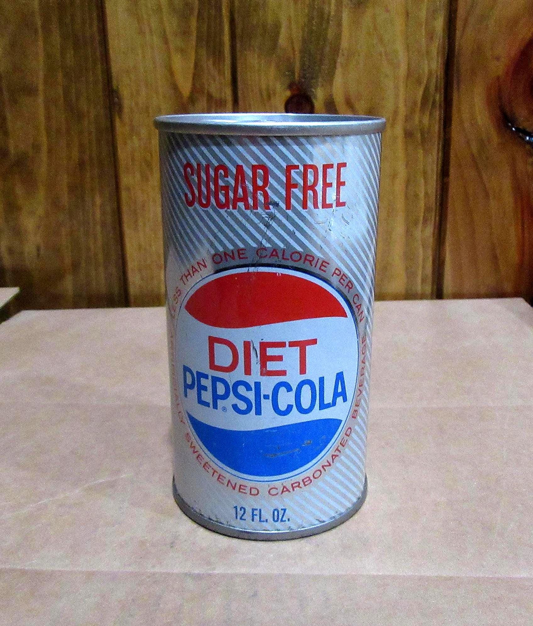 1964年ダイエットペプシコーラ缶：未開封スチールプルタブ、フロリダ州