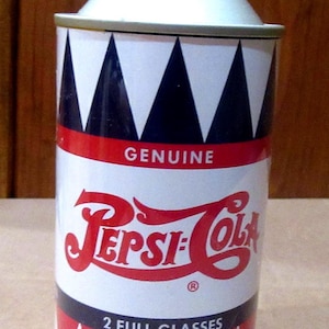 1950s Pepsi Cola Can Replica, Cone Top Soda, Paper Label - Etsy