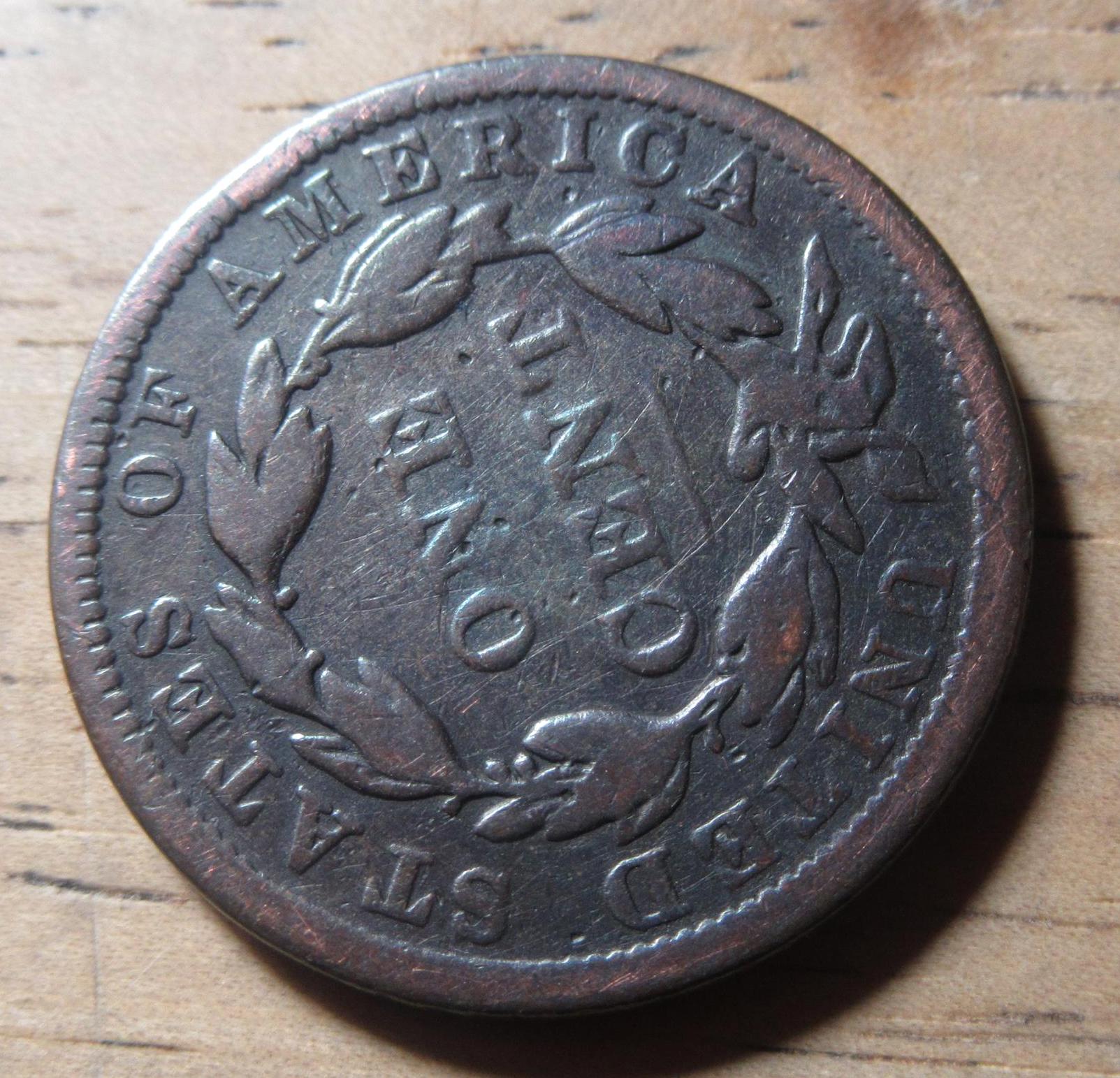 コロネットヘッドラージ セント銅貨　1838 コロネットヘッドラージ セント銅貨 1838 1838 N-2 Dbl Dot Rev