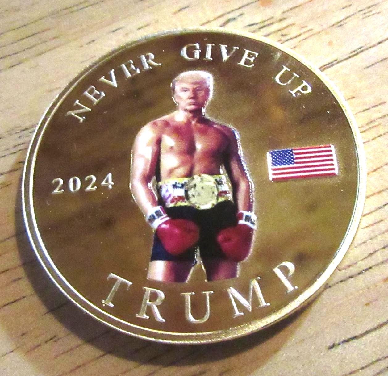 2024年 ロッキー・トランプ 金メッキ記念コイン - Etsy 日本