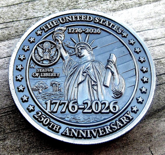 250周年記念コイン：1776-2026年 アメリカ製ホーボーニッケル - Etsy 日本
